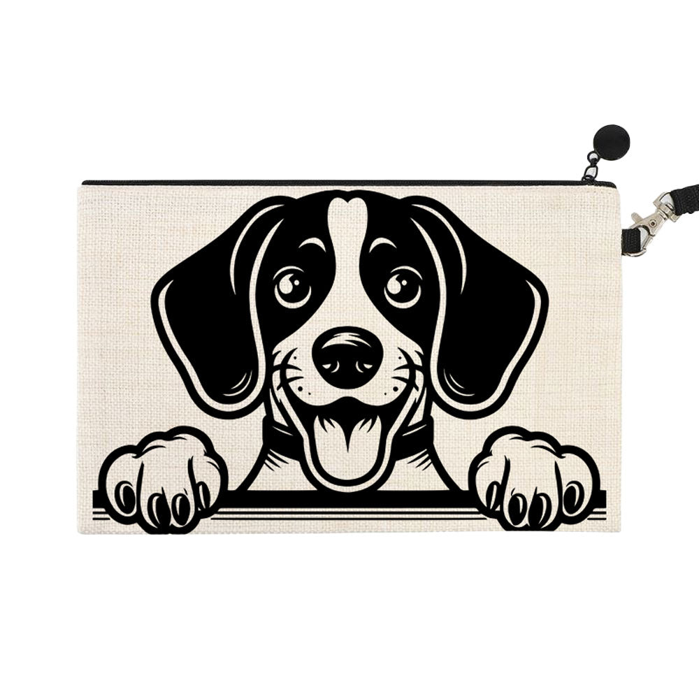 ΤΣΑΝΤΑΚΙ ΛΙΝΟ ΜΕ ΛΟΥΡΑΚΙ 15Χ24cm Happy Foxhound