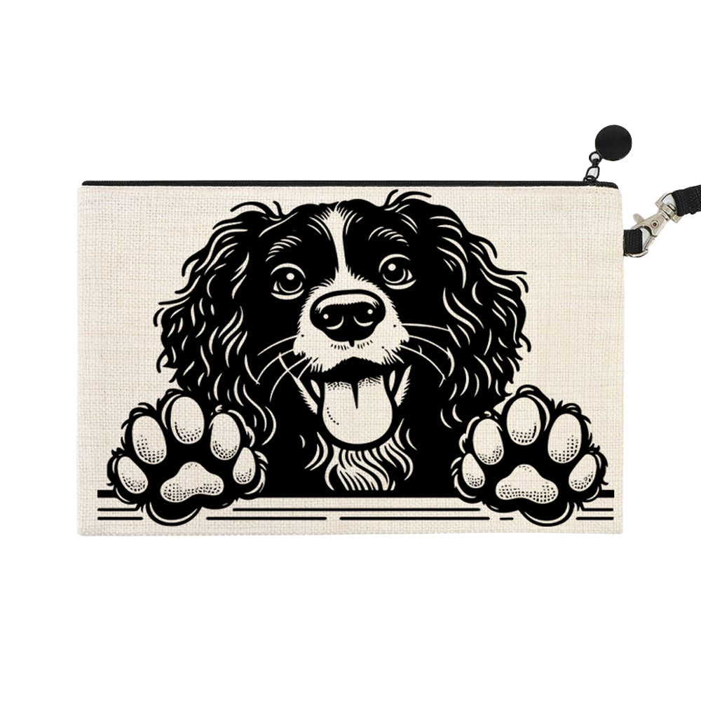 ΤΣΑΝΤΑΚΙ ΛΙΝΟ ΜΕ ΛΟΥΡΑΚΙ 15Χ24cm Spaniel