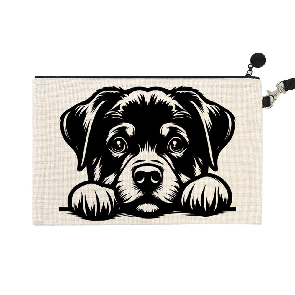 ΤΣΑΝΤΑΚΙ ΛΙΝΟ ΜΕ ΛΟΥΡΑΚΙ 15Χ24cm Baby Rottweiler