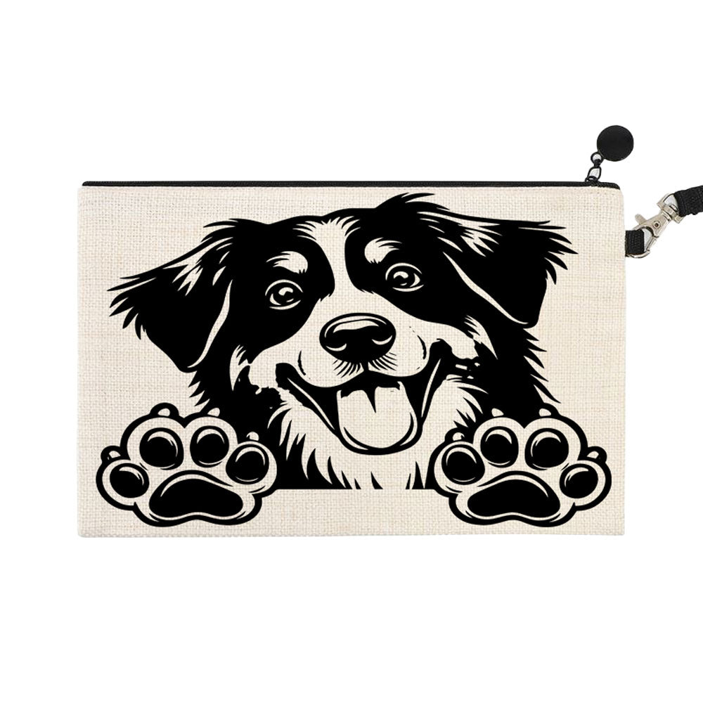 ΤΣΑΝΤΑΚΙ ΛΙΝΟ ΜΕ ΛΟΥΡΑΚΙ 15Χ24cm Border Collie