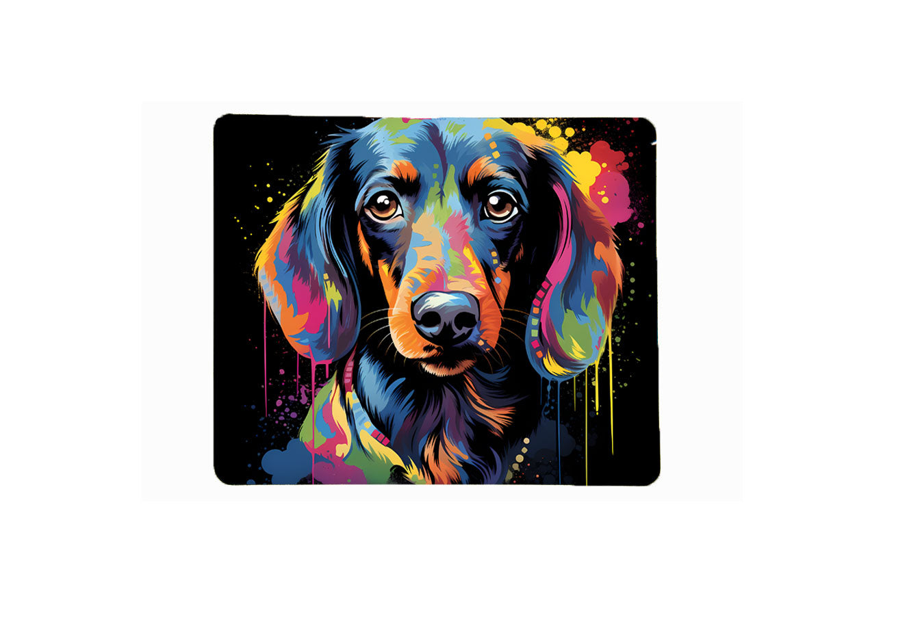 MOUSEPAD COLOURFUL DACHSHUND