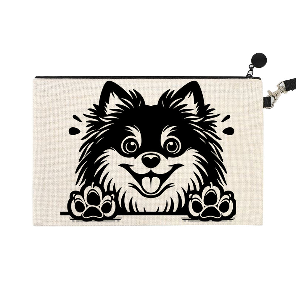 ΤΣΑΝΤΑΚΙ ΛΙΝΟ ΜΕ ΛΟΥΡΑΚΙ 15Χ24cm Pomeranian