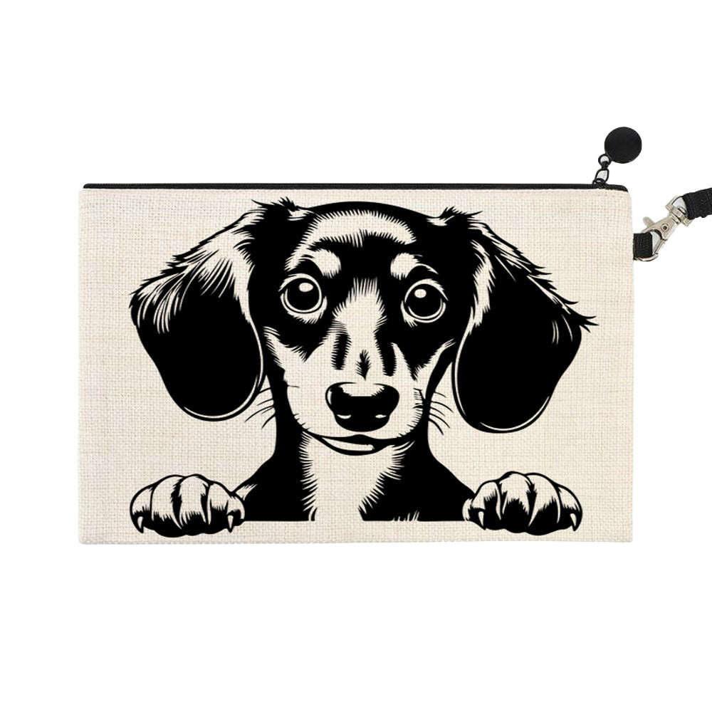 ΤΣΑΝΤΑΚΙ ΛΙΝΟ ΜΕ ΛΟΥΡΑΚΙ 15Χ24cm Dachshund 1