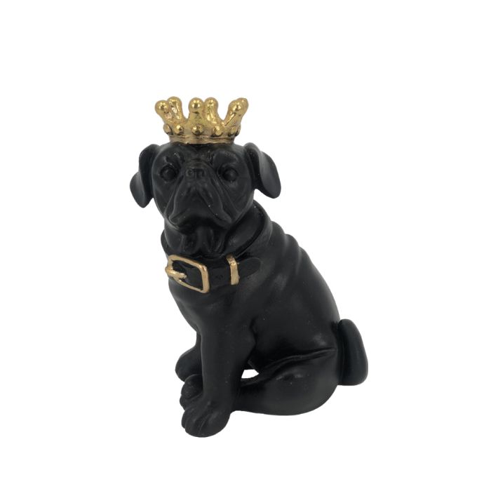 ΔΙΑΚΟΣΜΗΤΙΚΟ PUG ΜΑΥΡΟ ΧΡΥΣΟ