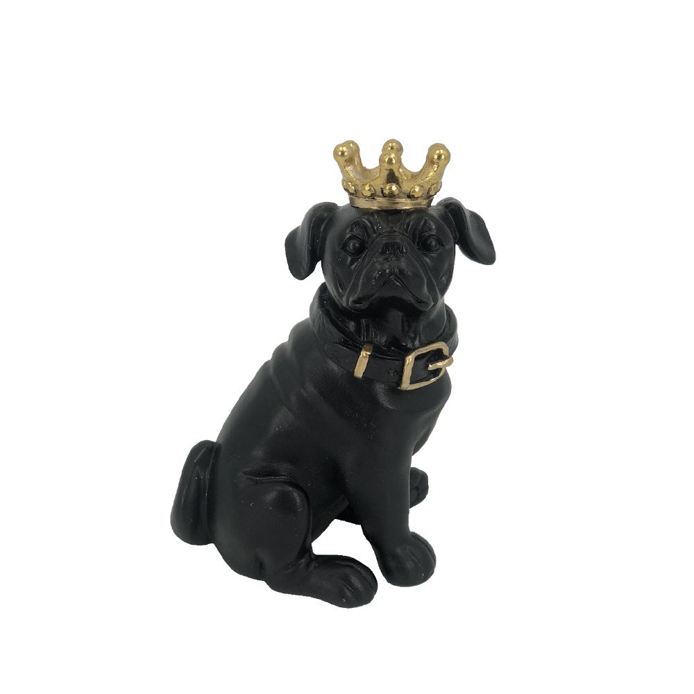 ΔΙΑΚΟΣΜΗΤΙΚΟ PUG ΜΑΥΡΟ ΧΡΥΣΟ