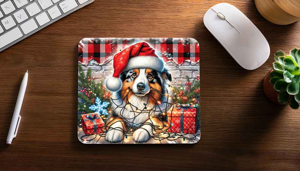 MOUSEPAD XMAS Australian Shepherd