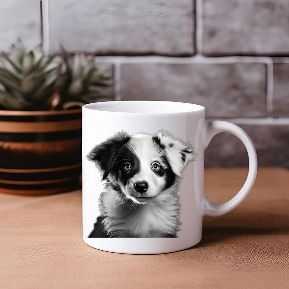 ΚΟΥΠΑ "Border Collie Focus – Art in Monochrome"