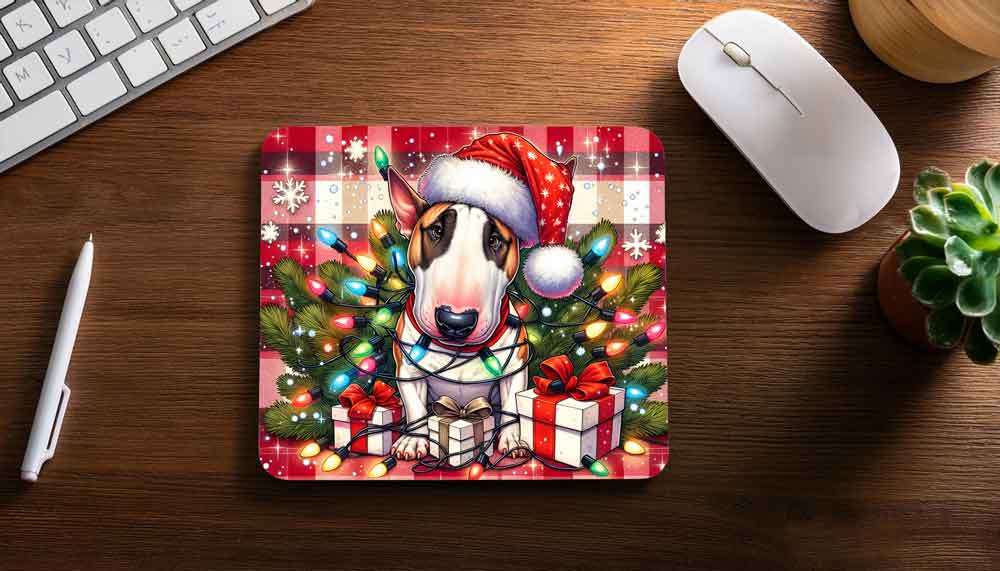 MOUSEPAD XMAS Bull Terrier