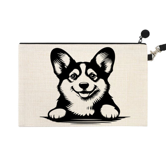 ΤΣΑΝΤΑΚΙ ΛΙΝΟ ΜΕ ΛΟΥΡΑΚΙ 15Χ24cm Corgi