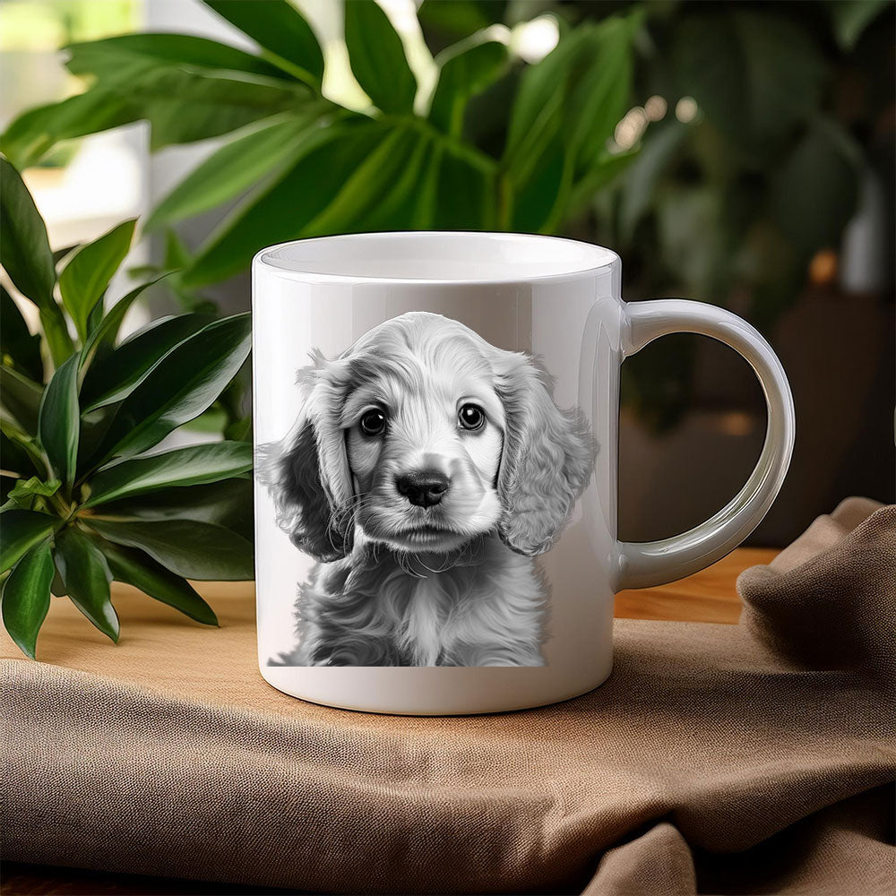 ΚΟΥΠΑ "Cocker Spaniel Charm – B&W Edition"