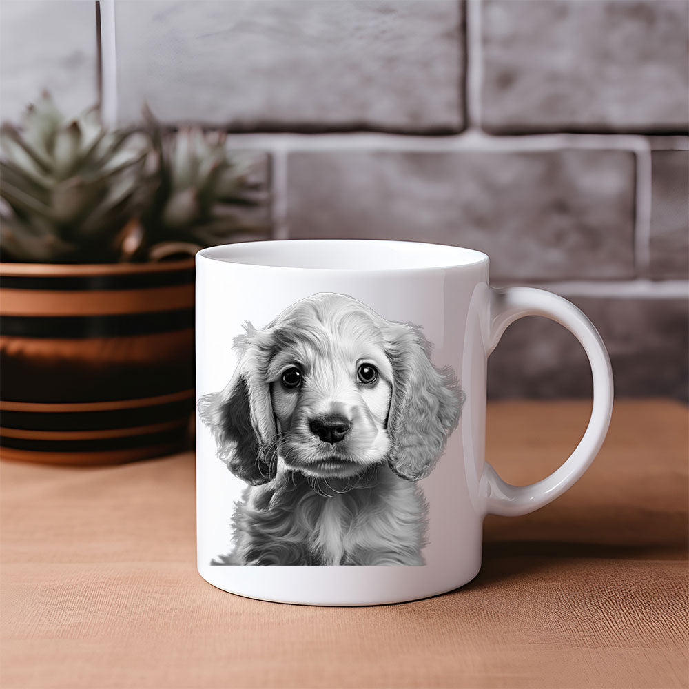 ΚΟΥΠΑ "Cocker Spaniel Charm – B&W Edition"