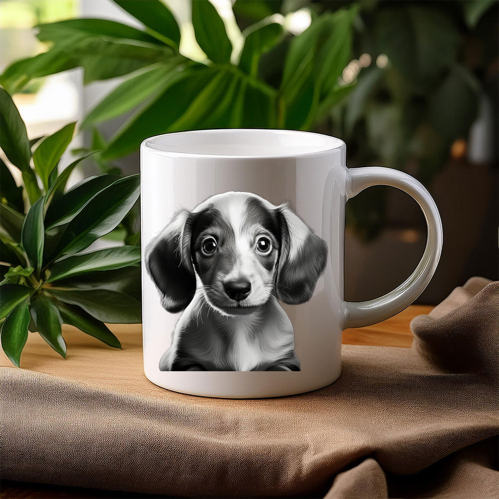 ΚΟΥΠΑ "Dachshund Dreams – Elegant Contrast"