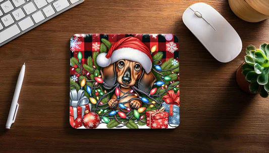 MOUSEPAD XMAS Dachshund