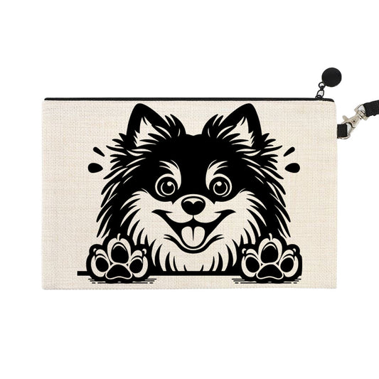ΤΣΑΝΤΑΚΙ ΛΙΝΟ ΜΕ ΛΟΥΡΑΚΙ 15Χ24cm Pomeranian