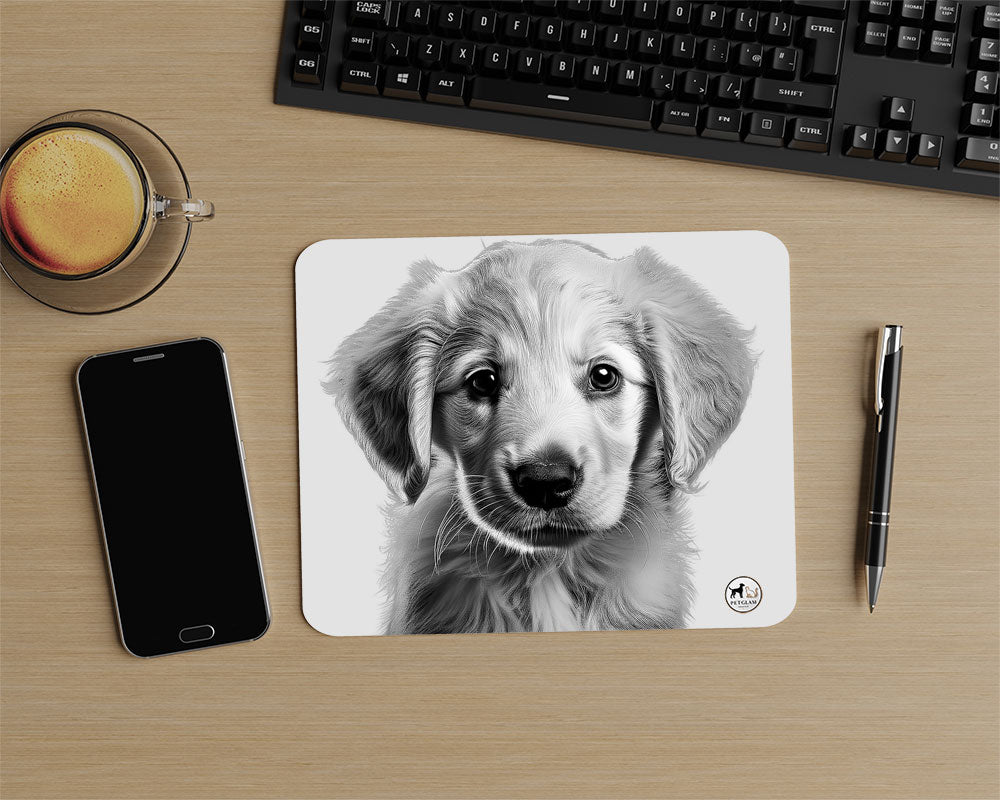 MOUSEPAD “Golden Heart Retriever – Noir Style"