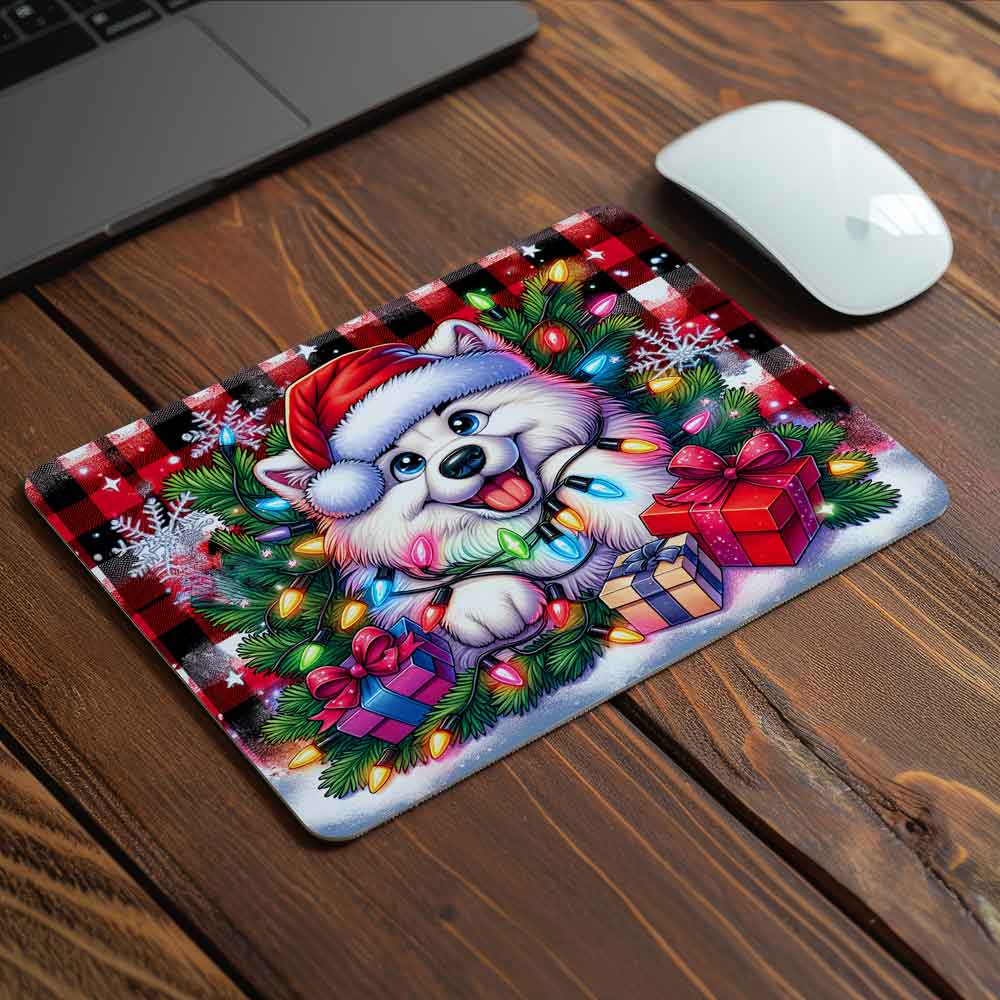 MOUSEPAD XMAS Irish-Samoyed