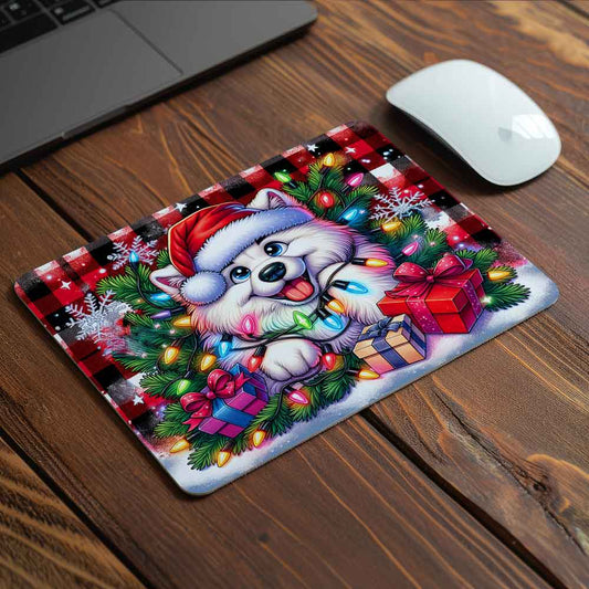 MOUSEPAD XMAS Irish-Samoyed