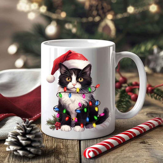 Xmas Κούπα “Purrfect Christmas Lights”