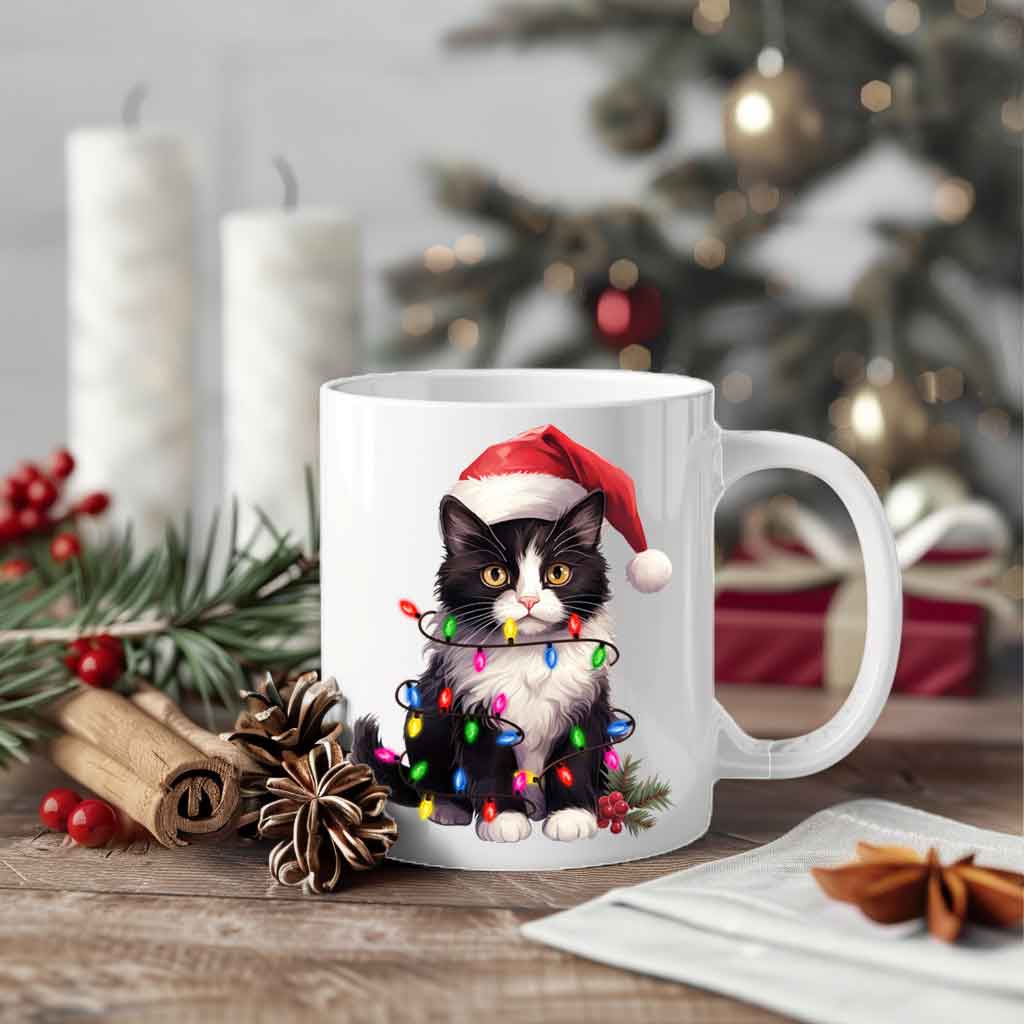 Xmas Κούπα “Purrfect Christmas Lights”