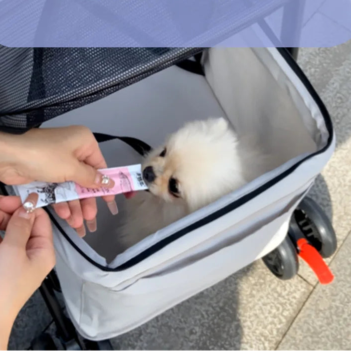 Αναδιπλούμενο Καρότσι Μεταφοράς Κατοικιδίων – Για Σκύλους & Γάτες | Ελαφρύ & Ανθεκτικό Pet Stroller