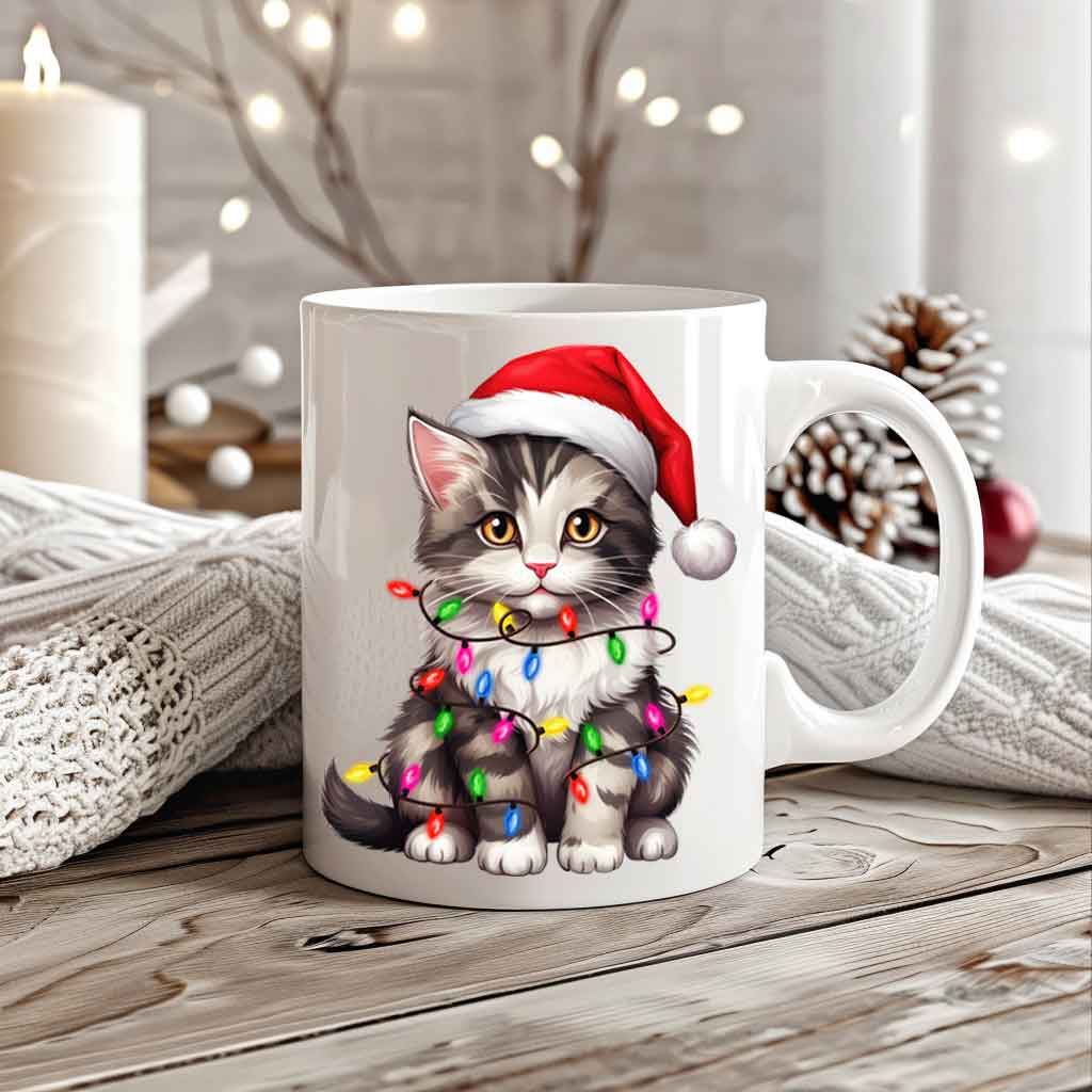 Xmas Κούπα “Santa Kitty – Merry & Bright”