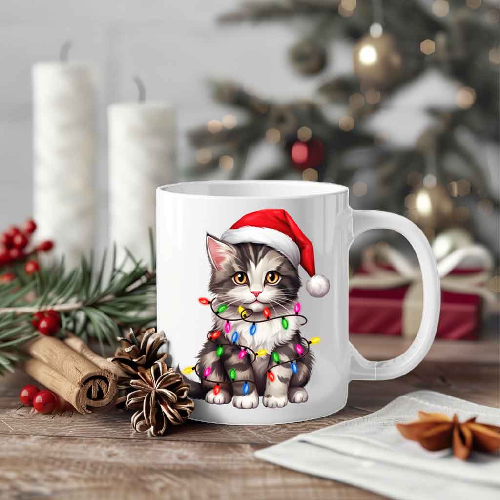Xmas Κούπα “Santa Kitty – Merry & Bright”