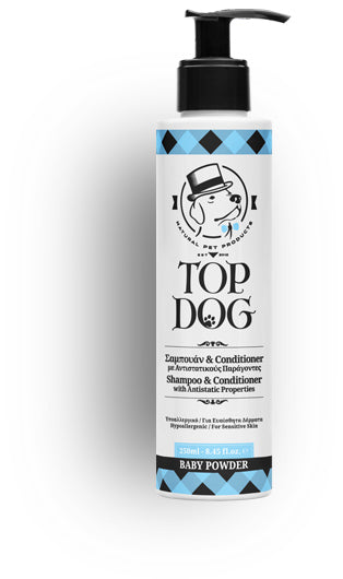 Σαμπουάν Κατοικιδίων Baby Powder 250ml - Top Dog