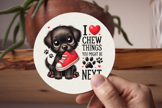 Σουβέρ "I chew things... you might be next"