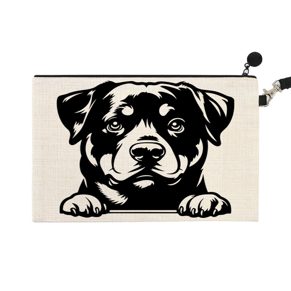 ΤΣΑΝΤΑΚΙ ΛΙΝΟ ΜΕ ΛΟΥΡΑΚΙ 15Χ24cm Rottweiler